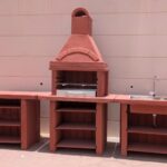 BARBEQUE STATION WITH BASIN AND TABLE
