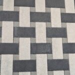 Tri-Tone Basketweave Interlocking Pavers (Grey, Dark Grey and Black)