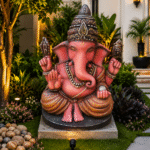 Lord Ganesh Sculpture(Pink Colour)