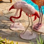 Fiberglass Flamingos (Head Down Posture)
