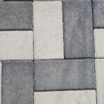 Dual-Tone Interlocking Pavers – Grey & Charcoal Colour