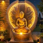 Illuminated Buddha Water Fountain